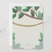 Sloth Birthday Party Kaart (Achterkant)