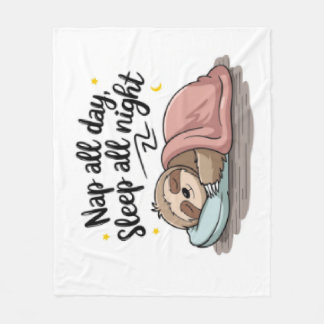 Sloth Blanket Fleece Deken