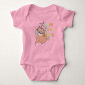 Sloth Born to be Wild baby Bodysuits (Voorkant)