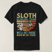 Sloth Bowling Grappige Bowler Bowling T-shirt (Design voorkant)