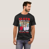 Sloth Bowling Team Lazy Bowler Bowling Kinder Mann T-shirt (Voorkant volledig)