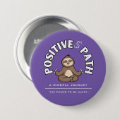 SLOTH BUTTON POSITIEF PAD (Voorkant /achterkant)