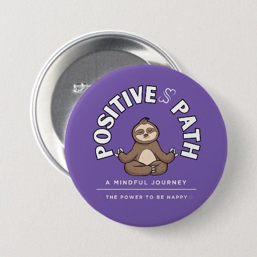 SLOTH BUTTON POSITIEF PAD (Voorkant /achterkant)