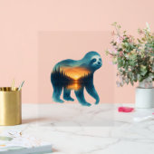 Sloth Camping Lover Acryl Bord (Huwelijk)