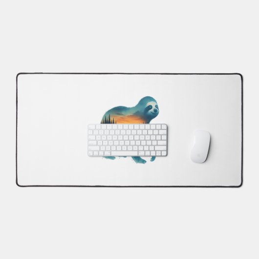 Sloth Camping Lover Bureaumat (Keyboard & Muis)