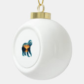 Sloth Camping Lover Keramische Bal Ornament (Rechts)