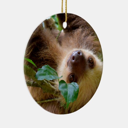 Sloth & Capybara Keramisch Ornament (Rechts)
