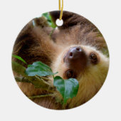 Sloth & Capybara Keramisch Ornament (Voorkant)