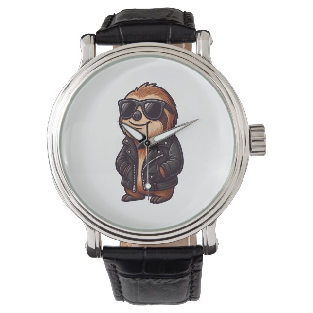 Sloth Chill Mood Horloge (Voorkant)