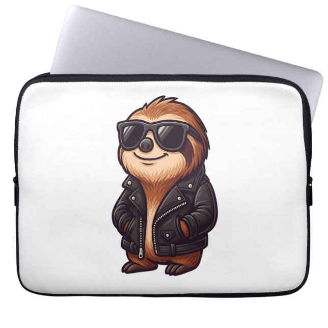 Sloth Chill Mood Laptop Sleeve (Voorkant)