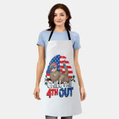 Sloth Chill vierde uit Patriotic USA Schort (Gedragen)