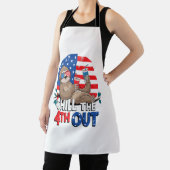 Sloth Chill vierde uit Patriotic USA Schort (Insitu)