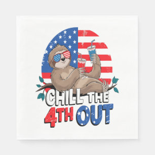 Sloth Chill vierde uit Patriotic USA Servet