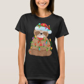 Sloth Christmas Shirt For Boys Girls Kids Lights S (Voorkant)