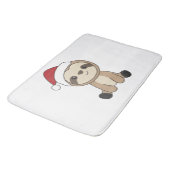 Sloth Christmas Snow Winter Animals Sloths Badmat (Gekanteld)