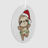 Sloth Christmas Winter Animals Sloths Ornament (voorkant)