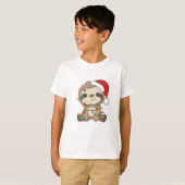 Sloth Christmas Winter Animals Sloths T-shirt (Voorkant volledig)