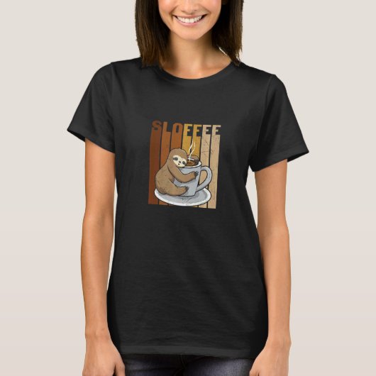 Sloth Coffee Sloffee T-shirt (Voorkant)