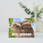 Sloth Couple Briefkaart (Staand voorkant)