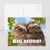 Sloth Couple Briefkaart (Voorkant / Achterkant)