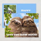 Sloth Couple Kaart (Voorkant / Achterkant)