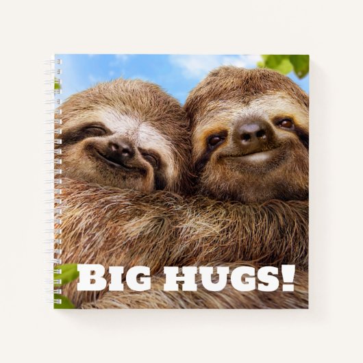 Sloth Couple Notitieboek (Voorkant)