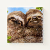 Sloth Couple Notitieboek (Achterkant)