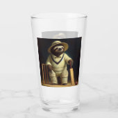 Sloth Cricket Speler Glas (Achterkant)