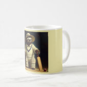 Sloth Cricket Speler Koffiemok (Voorkant rechts)