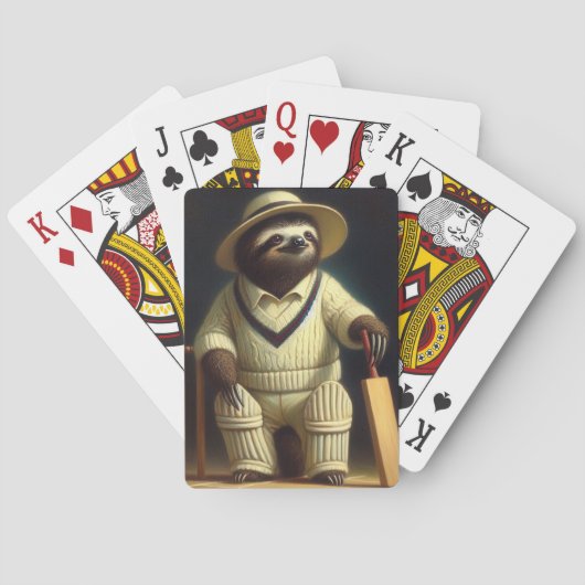 Sloth Cricket Speler Pokerkaarten (Achterkant)