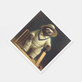 Sloth Cricket Speler Servet (Hoek)