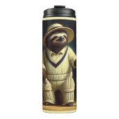 Sloth Cricket Speler Thermosbeker (Voorkant)
