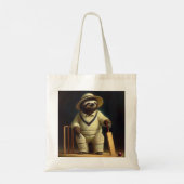 Sloth Cricket Speler Tote Bag (Achterkant)