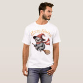 Sloth Cute Halloween Witch Funny Essential T-Shirt (Voorkant volledig)