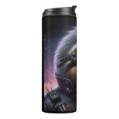 Sloth Cyberpunk Thermosbeker (Gedraaid links)