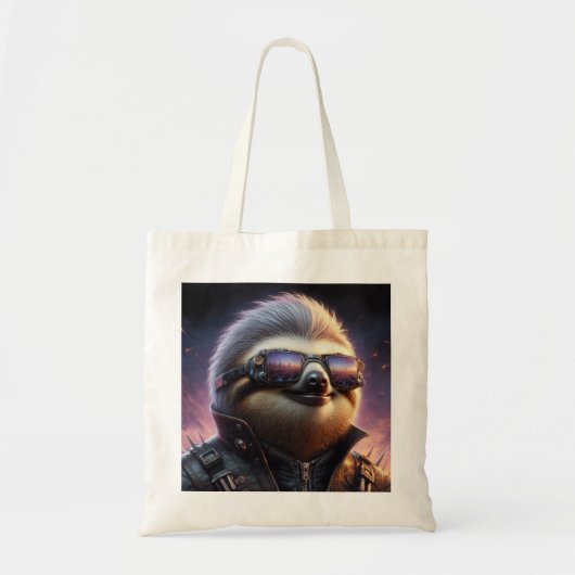 Sloth Cyberpunk Tote Bag (Voorkant)