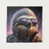 Sloth Cyberpunk Wandkleed (Voorkant)