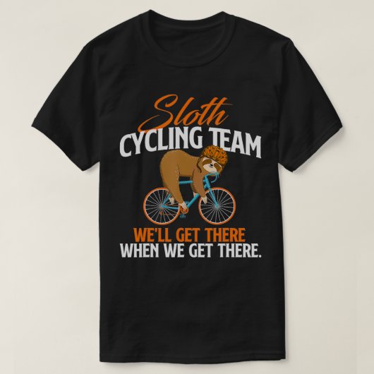 Sloth Cycling Team Fietser Zoökeeper Anima T-shirt (Design voorkant)