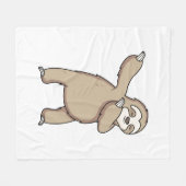 Sloth Dab Fleece Deken (Voorkant (Horizontaal))