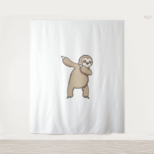 Sloth Dab Wandkleed (Voorkant)