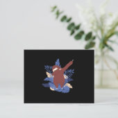 Sloth Dabbing Briefkaart (Staand voorkant)