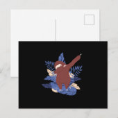 Sloth Dabbing Briefkaart (Voorkant / Achterkant)