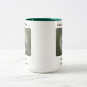 Sloth Day Cute Funny Humor Tweekleurige Koffiemok (Center)