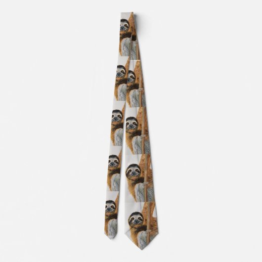 Sloth design tie stropdas (Achterkant)