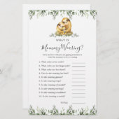 Sloth Dieren Baby shower Wat draagt mama (Voorkant / Achterkant)