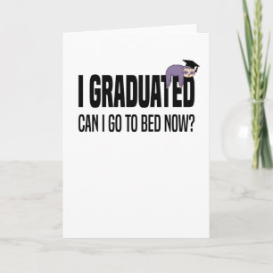 Sloth Diploma Middelbare School Afstuderen Kaart