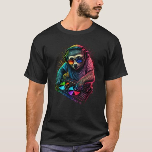 Sloth DJ  5 T-shirt (Voorkant)