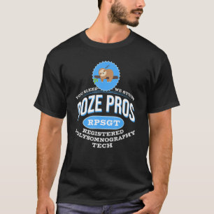 Sloth Doze Pro's geregistreerd Polysomnografische  T-shirt