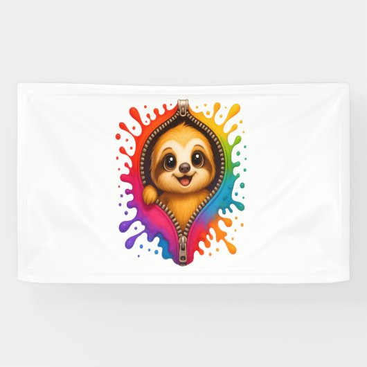 Sloth Draag zonnebril Hawaiian Spandoek (Horizontaal)