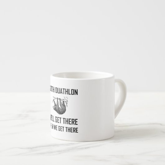 Sloth Duathlon komt daar vandaan Espresso Kop (Voorkant rechts)